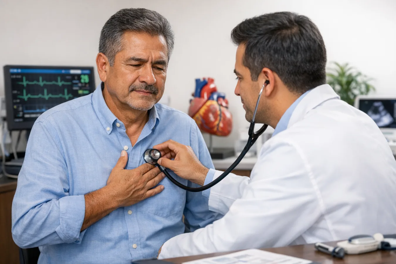 ¿Qué médico trata dolor en el pecho?